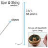 The Beadsmith Spin & String, Spinning Wheel Needle, 3.65 inches,