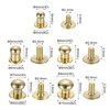 QUARKZMAN 4/5/6/7/8mm Ball Head Rivets Screw Rivets, 50 Pack Round