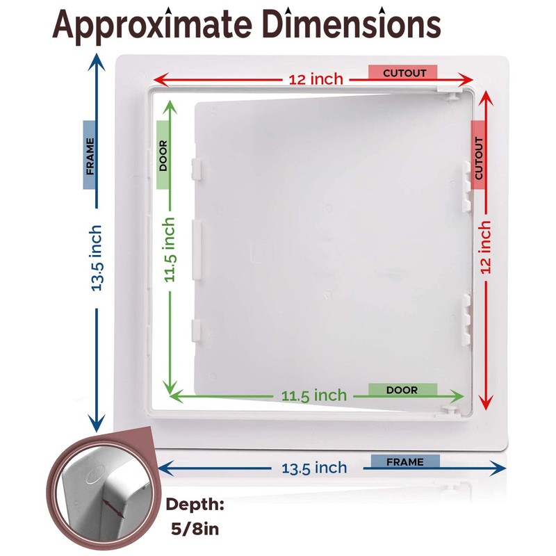 Morvat Access Panel 12x12 Inch for Drywall & Ceiling with