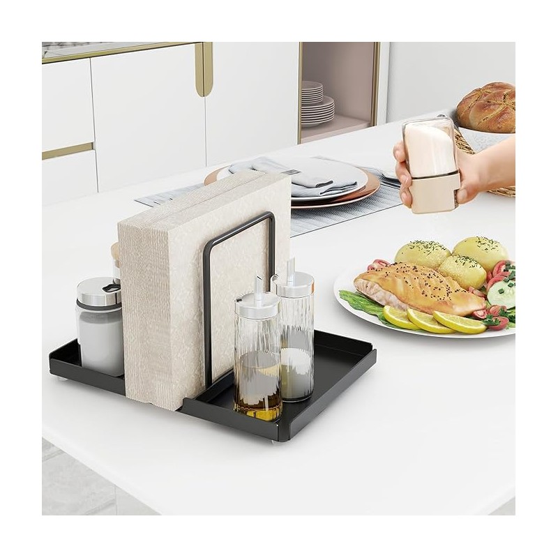 U Chef Servilletero para Mesa, Soporte para Servilletas y Condimentos,
