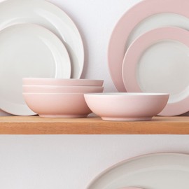 Noritake Colorwave Bowl, Soup/Cereal, 7", 27 oz, Set of 4 in Pink.,