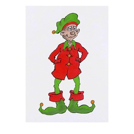 'Christmas Elf' Temporary Tattoo - Water Resistant, Skin-Safe, Non-Toxic Transfer (TO00043672)
