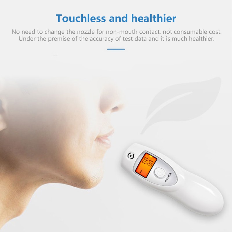 Breathalyzer Portable Breathalyzer Digital Breath Alcohol Tester Touchless with Red