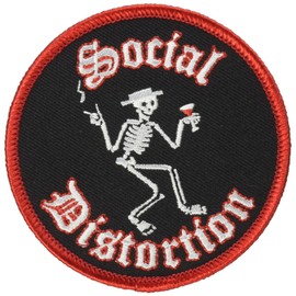 C&D Visionary Application Social Distortion Skelly Patch