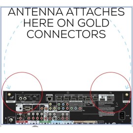 DENON, YAMAHA, MARANTZ QTY 2 RP-SMA DENON, YAMAHA, MARANTZ WIFI / BLUETOOTH ANTENNAS  "HIGH GAIN" 5dbi