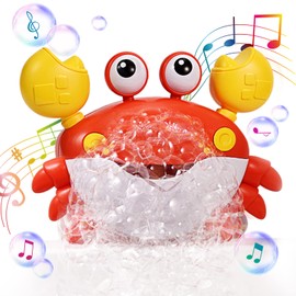 Jovow Crab Bubble Bath Maker for The Bathtub,Blows Bubbles and Plays 12 Children’s Songs,Sing-Along Bath Bubble Machine Baby, Toddler Kids Bath Toys Makes Great Gifts for 3 Years Girl Boy