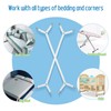 Wadeo Adjustable Elastic Bed Sheet Tighteners Bed Sheet Clip Mattress