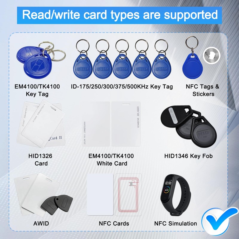 XIXEI X7 NFC RFID Card Copier Reader Writer Duplicator for