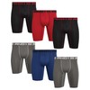 AND1 Mens Boxer Briefs - 6 Pack Platinum Performance Long