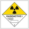 V Safety Hazard Diamond – Radioactive I-200 x 200 mm