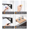 Folding Shelf Brackets， Detachable Folding Bracket，2 Pack Heavy Duty Wall