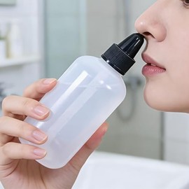 Botella de lavado e irrigación nasal. Lavado nasal. Irrigador nasal. Para adultos y niños. Enjuague nasal. Botella de enjuague nasal. Ayuda con la con