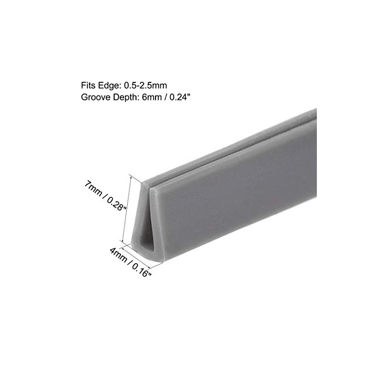TA-VIGOR Edge Trim U Seal Rubber U Channel Edge Trim