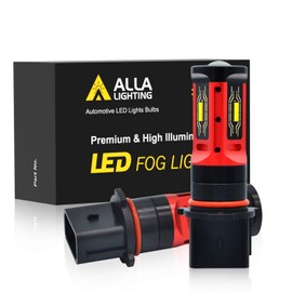 Alla Lighting H28W 12278 PSX26W LED Fog Lights/DRL Bulbs 3000K Amber Yellow Xtreme Super Bright 12278C1 Replacement