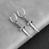 HZMAN Medieval Sword Dangle Drop Earrings for Men Women Stainless