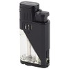 Vector KGM Twister Wind Resistant Dual Flame Jet Torch Cigar Butane Lighter (Black Rubber Matte)