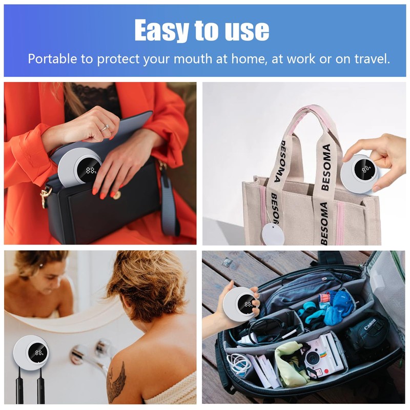 Smart Toothbrush Holder & Wall Mounted Toothbrush Holders, LED Automatic