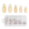Durable Copper Fishing Brass Sinkers Lightweight Fisher Sinker Kit Set