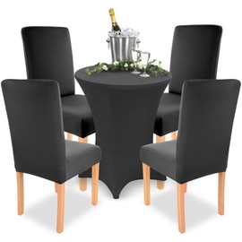 Gräfenstayn Stretch chair covers Charles round and square chair backs - bi-elastic fit with Oeko-Tex seal Standard 100: “Certified Trust”.