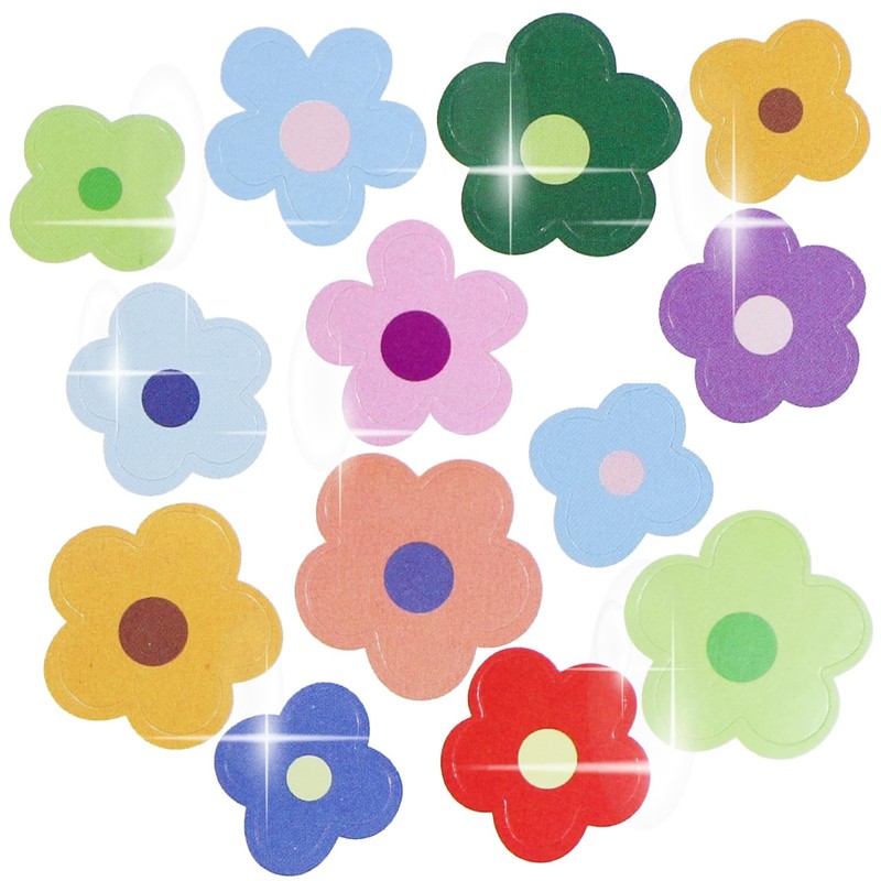 YS-015 Reward Seal, Flower Seal, Flower Shape, Mix, Colorful, Well