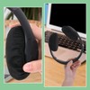 MBAIYO 6pcs Fabric Headphone Ear Covers, Black Washable Ear Pad