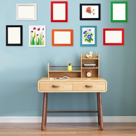 8x10 inch Stick-On Collage Picture Frames Set of 6,Photo Frame Collage for Wall Decor,No Nails Needed,Wall Mounting Display for Photos,Gallery Decor for Home Office Living Room Exhibition Wedding