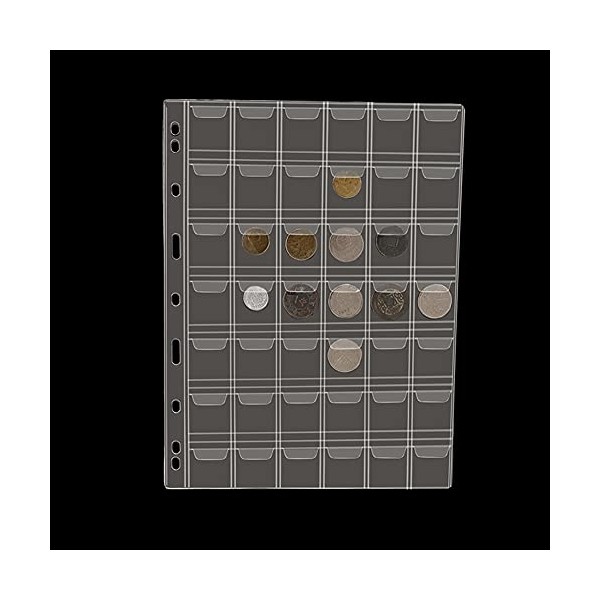 42-Pocket Coin Pages, AITIME Stander 9-Holes Coin Sleeves for Collection
