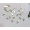 Juego de 30 decoraciones para tartas de luna con estrellas