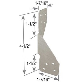 316 Stainless Steel Hurricane Ties H3 18 Gauge RT3A-SS H3SS USA Made Qty 4