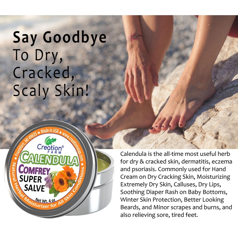 Creation Farm Calendula-Comfrey Super Salve 3 Pack of 4 oz