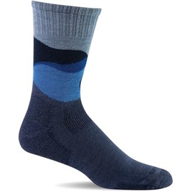 Sockwell Men's All Terrain Moderate Compression Sock, Denim - M/L