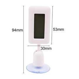 Hsthe Sea Digital Hygrometer Thermometer LCD Thermometer Humidity Meter with Backlight for Reptiles Vivarium Gew?chshaus Incubator (White)