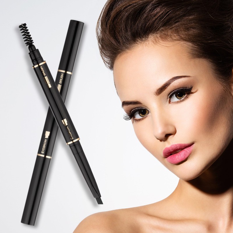Eyebrow Pencil 2 Packs, Waterproof Smudge-Proof Brow Pencil with Brow