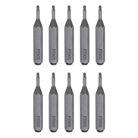 HARFINGTON 10pcs PZ000 Screwdriver Bit 5/32" Hex Shank 28mm Length Magnetic Phillips Slotted Hex Bits S2 Steel Screw Driver Bit for Electric Manual Screwdrivers Precision Repair