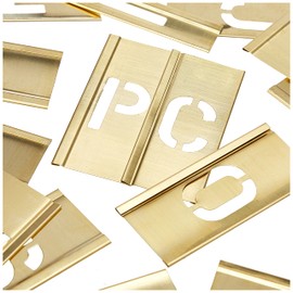 Stencils Set of Pp Brass Locking Stencils - Letters 1in