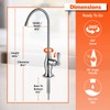 Express Water Deluxe Water Filter Faucet – Chrome Coke-Shaped Faucet