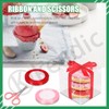 Keadic 33Pcs Clear Square Favor Boxes with Gift Ribbons, Scissors,
