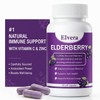 ELVERA Elderberry Gut Support | 1200mg Elderberry Extract, Vitamin C,