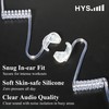 HYS Radio Acoustic Earpiece Earplugs, Sound Tube Ear Inserts
