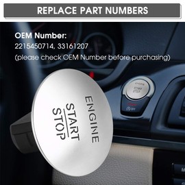 Keyless Go Ignition Button to Start Press Stop Car Engine Switch for CL550 CLS350 E350 GL350 GL450 GLA250 GLE350 ML350 S550 SLK200 SLK350