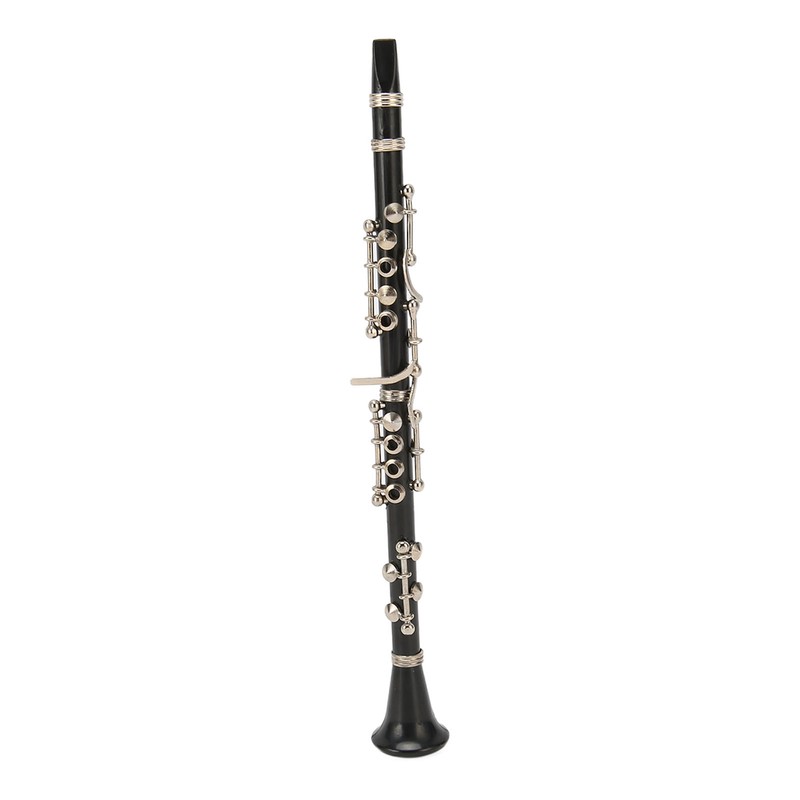 Miniature Clarinet Replica with Stand and Case Musical Instrument Model