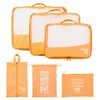 FAVORTALK Travel Cubes for Packing 6 Pcs Waterproof Travel Organiser