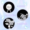 WORSETUY 25Pcs Bridal Hair Pins,Wedding Bridal Hair Pins Pearl Flower