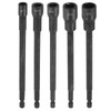 HARFINGTON 5pcs Nut Driver Drill Bit 3/8,7/16,9/32,11/32,1/2 Inch Socket 1/4"