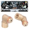 2PCS O2 Sensor Spacer, 90 Degree Angled Premium Brass Bung