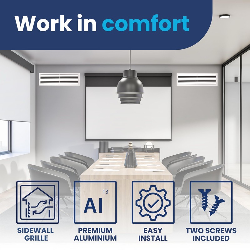 30x8 Inch (Duct Opening) Air Return Vent Cover Decorative –