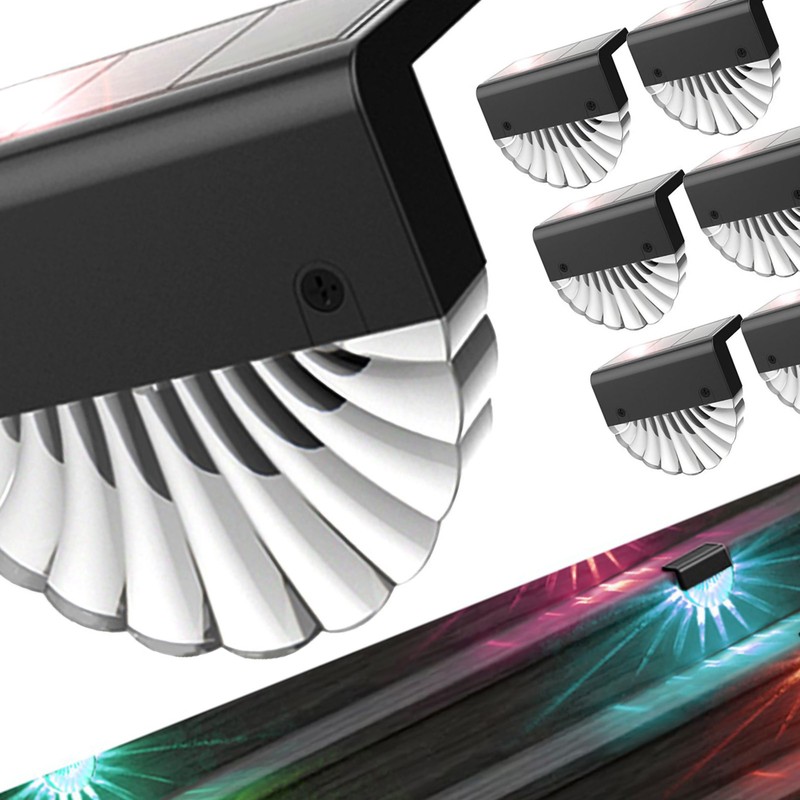 LED Solar Wall Light Warm White Decorative Lamp for Outdoor