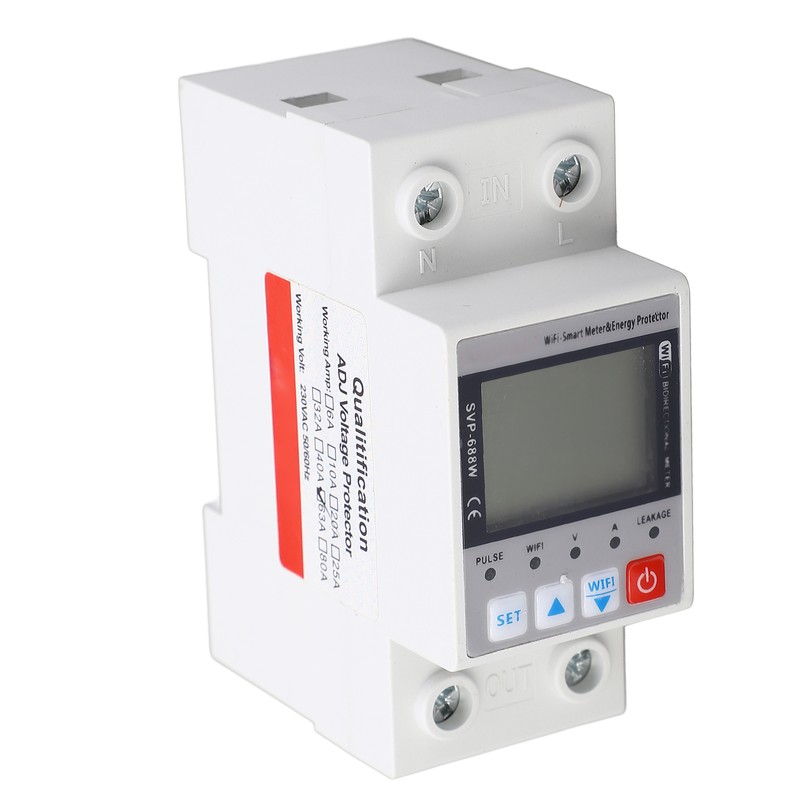 Over Under Voltage Protector WiFi Remote Monitoring Voltage Current Protective