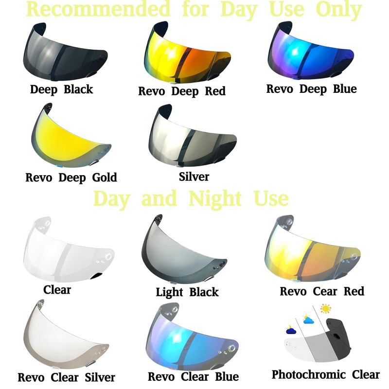 Qualifier Helmet Visor for Bell Star/Vortex/RS-1/RS-2/Revolver/Qualifier DLX,Click Release Shield Uv