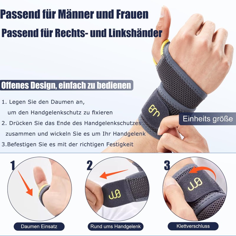 kichicho Wrist Support, Tendonitis Wrist Brace, Comfortable Wrist Support for